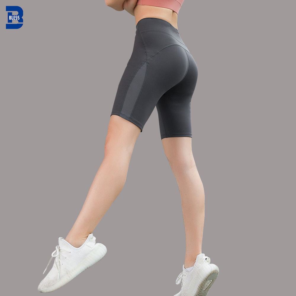 high-waist ladies exercise shorts from China for fitness-1