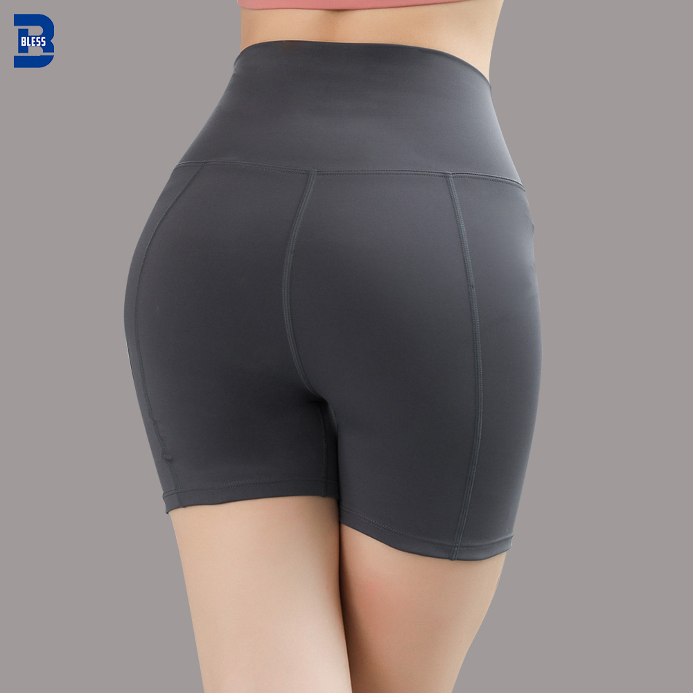 Bless Garment women's running shorts with pockets customized for sport-1