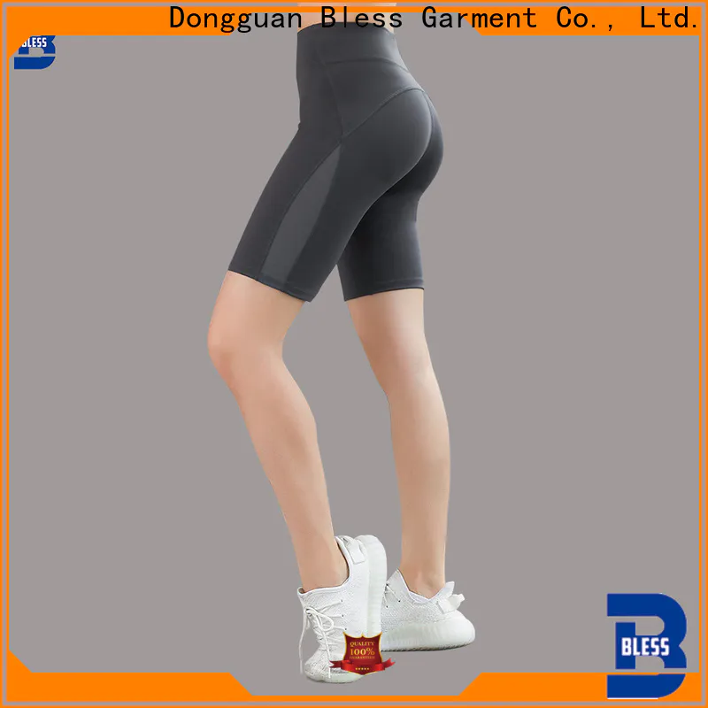 high-waist ladies gym shorts from China for workout