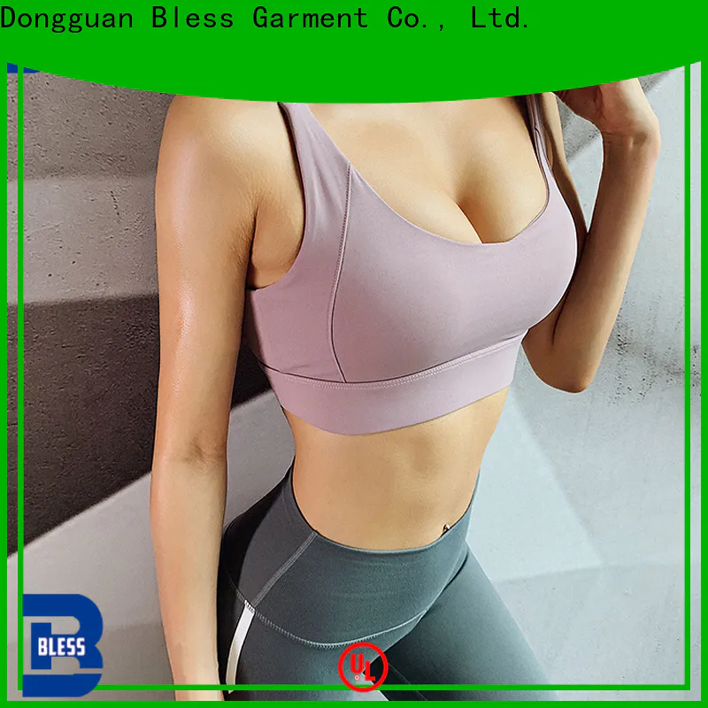 Bless Garment strappy yoga bra factory price for sport