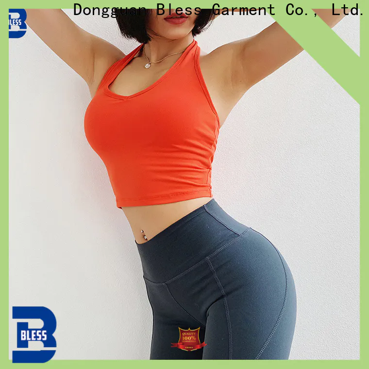 Bless Garment ladies sports tops factory price for running