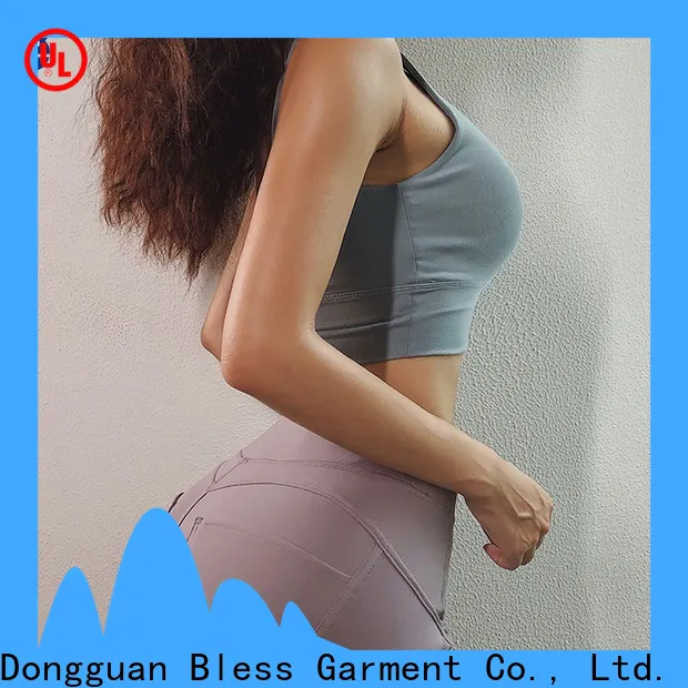 Bless Garment V-neck yoga wrap top from China for sport