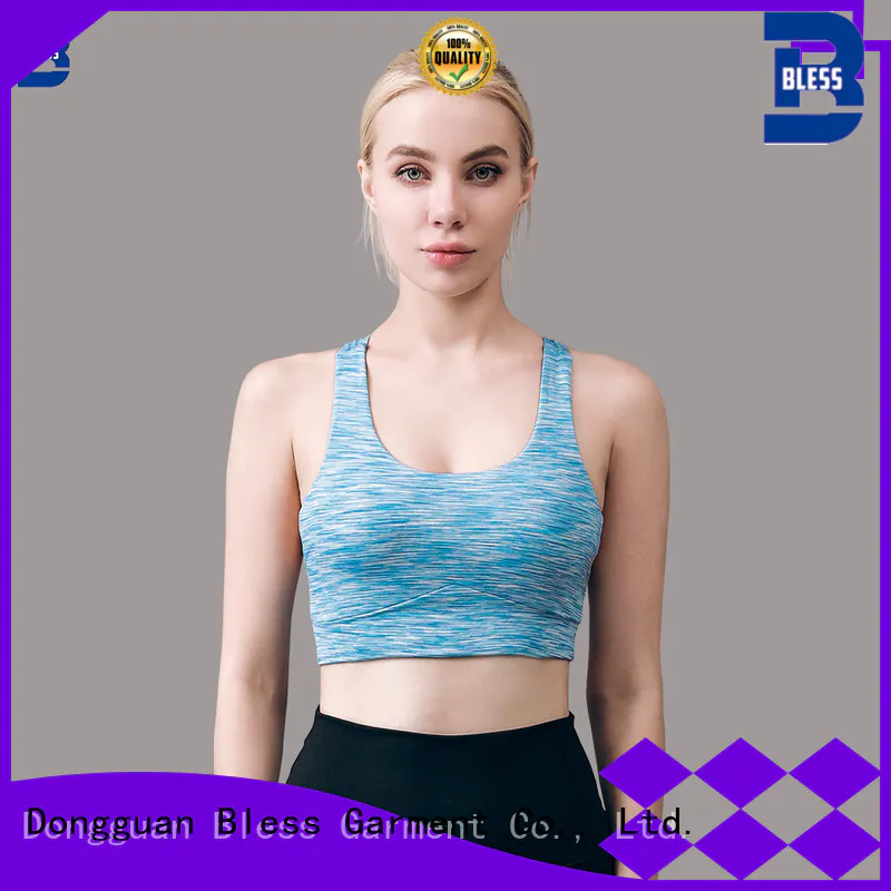 Bless V-neck mesh workout top from China for running
