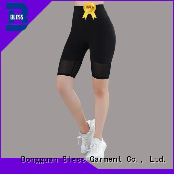 high-waist women's running shorts with pockets from China for workout