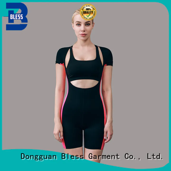 Bless kids black jumpsuit wholesale for indoor exercise