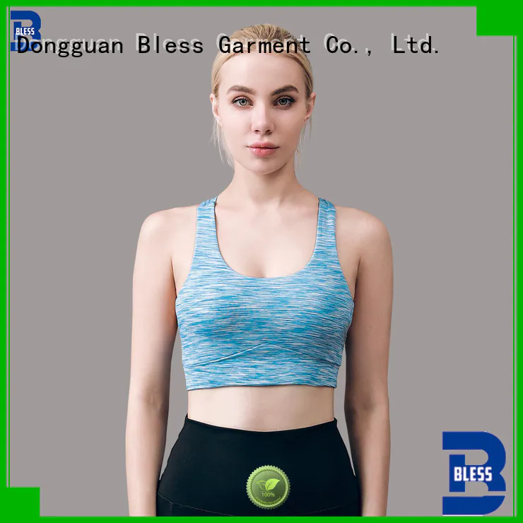 V-neck mesh workout top from China for gym