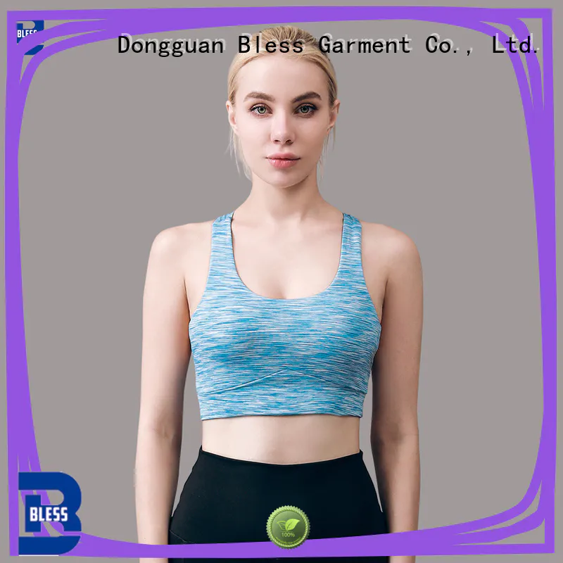 V-neck women gym crop top factory price for gym